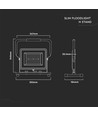 V-Tac 100W LED lyskaster med justerbart stativ - Samsung LED chip, arbeidslampe, utendørs