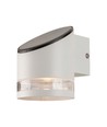 1W Solcelle Vegglampe - LED, 3000K, Hvit, Hus IP54