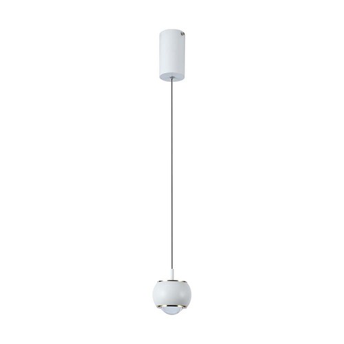 9W Hengende Lampe - LED, 10x10x100cm, 4000K, hvit, hus