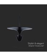 9W designer pendel - Sort, 1000lm, 120°, IP20 innendørs