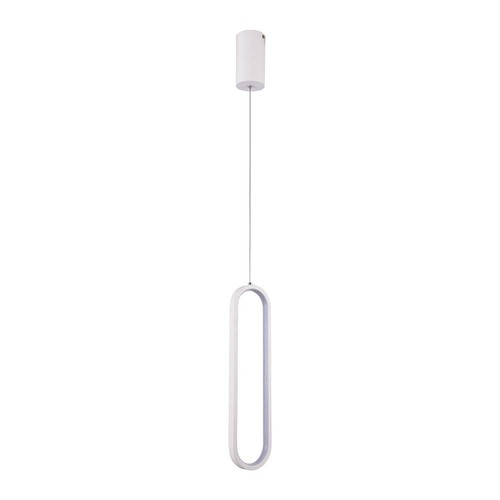 13W LED pendel, 40cm - Hvit, 4000K, 1500lm, IP20 innendørs