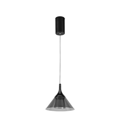 9W LED pendel - 19,5x17,5cm, 1000lm, sort, 4000K, inkl. lyskilde