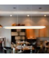 24W LED pendel / hengelampe - 80x104cm, 3000lm, hvit, 4000K, inkl. lyskilde