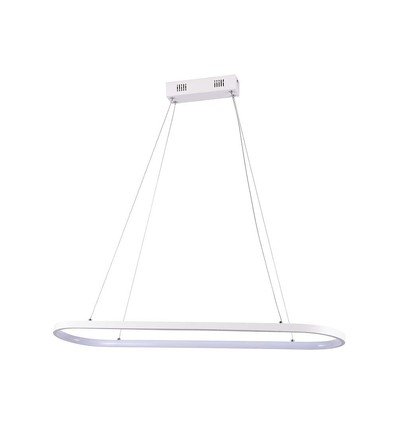24W LED pendel/hengelampe - 80x20x100cm, 2760lm, hvit, 3000K