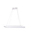 24W LED pendel/hengelampe - 80x20x100cm, 2760lm, hvit, 3000K