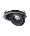 12W LED Downlight - COB, 3i1, Sort hus