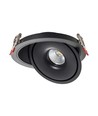 30W LED innfellingspanel, RA90, sort - 3-i-1 CCT, Hull: Ø18 cm, Mål: Ø20 cm