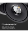 30W LED COB Downlight - 3i1 Svart Hus