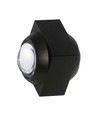 2W LED vegglampe med opp/ned lys - IP54, sort, COB LED, 3000K, 4x4x4cm