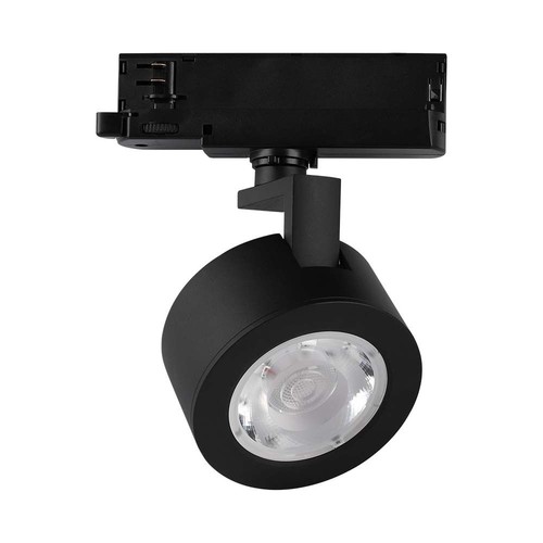 30W LED COB Skinnespot - 3i1 Sort Hus.