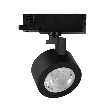 30W LED COB Skinnespot - 3i1 Sort Hus.