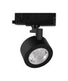 30W LED COB Skinnespot - 3i1 Sort Hus.