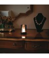 2W LED oppladbar bordlampe, bevegelsesdimmer - Sort/røykfarget, 3000K, 360 grader, elegant design