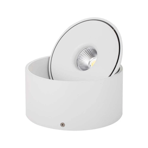 V-Tac 28W påbyggingsspot, CCT - 3 lysfarger, Ø17,8 cm, 8,7cm høy, RA90, hvit, 230V