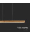 12W LED pendel i tre - 4000K, 80cm, inkl. lyskilde