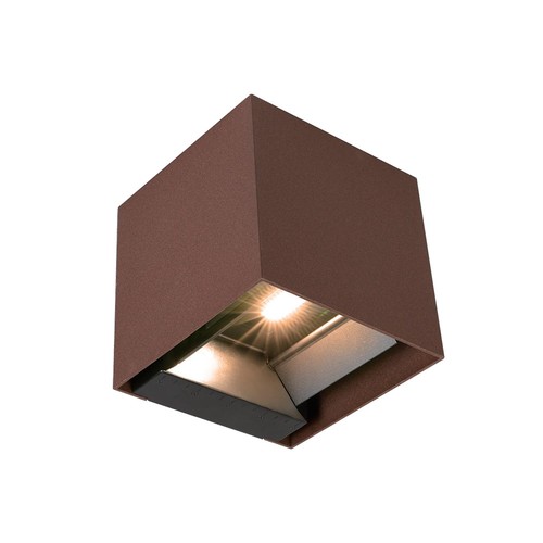 9W LED Vegglampe - COB, Solcelle, PIR Sensor, 4000K, Corten, IP65