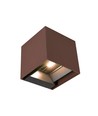 9W Solcelle vegglampe - IP65, 4000K, Corten, COB, PIR-sensor