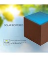 9W Solcelle vegglampe - IP65, 4000K, Corten, COB, PIR-sensor