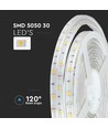 30 LED Stripelys 4.8W - 4000K, IP65