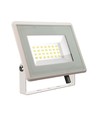 20W LED lyskaster - 1650lm, IP65, hvitt kabinett, kald hvit, utendørs