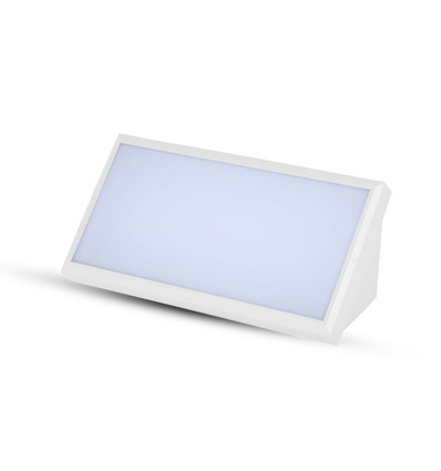 20W LED vegglampe, IP65 - 3000K, grå, utendørs, 110 grader, 2045lm
