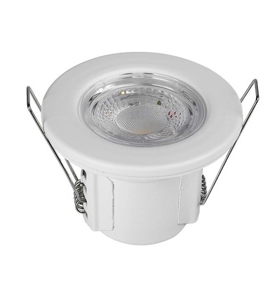 5W Ø8,1cm Samsung LED indbygningsspot - IP65, 4000K, dæmpbar, brannhemmende, Hull: Ø5,7 cm, 5 års garanti