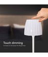 2,7W LED Bordlampe - Touch, Dimbar, 3i1, Hvit