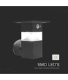 3W Solara vegglampe med sensor - IP54, 250lm, 3000K, solcelle, 3 års garanti