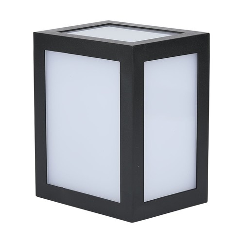 12W Vegglampe - LED, 6400K, svart hus