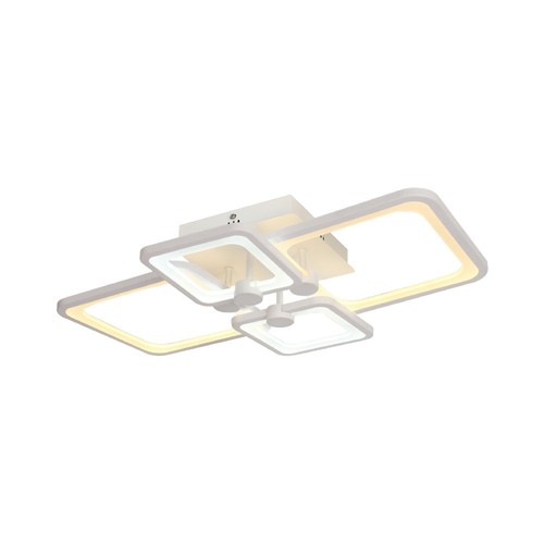 70W taklampe - LED, 3-trinns dimbar, 3i1, fjernkontroll, hvitt hus, IP20