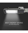 50W LED gatelykt med Samsung LED chip - 100lm/W, IP65, 6500K, grå, 110 grader