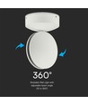 6W Vegglampe - LED, 3000K, IP65, Hvit Hus