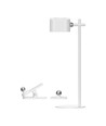 3W LED Bordlampe - Opp/Ned, Magnetisk, Touch, Dempbar, 3i1, Hvit, Hus