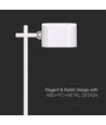 3W magnetisk batteridrevet bordlampe - Hvit, touch dimbar, CCT, oppladbar via USB-C