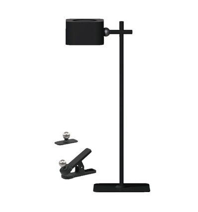 3W LED magnetisk bordlampe, oppladbar - Touch dimbar, CCT, opp/ned lys, sort, USB-C, transportabel