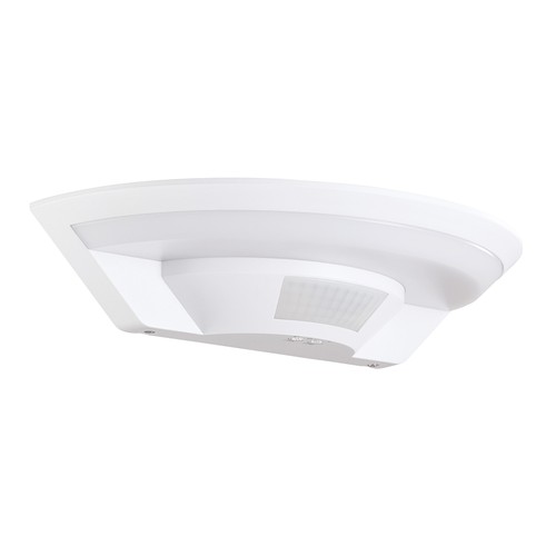 10W vegglampe - LED, PIR sensor, Samsung chip, 4000K, hvitt hus