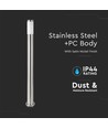110 cm Pullertlampe, E27 - rustfritt stål, sateng nikkel, IP44
