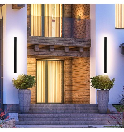 10W Vegglampe - IP65 utendørs, 4000K, antrasitt, inkl. lyskilde