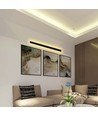 141cm 23W lineær LED vegglampe, RA90 - IP65, 2875lm, antrasitt, 3000K