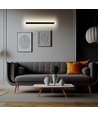 141cm Antrasitt 23W lineær LED vegglampe, RA90 - IP65, 2875lm, 3000K