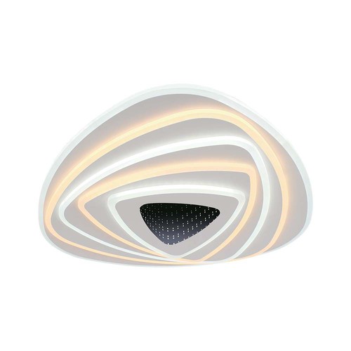 120W LED Smart Dekorativ Taklampe - 51x50x7cm, 3i1 Dimbar+Fjernkontroll.