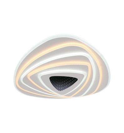 120W LED Smart Dekorativ Taklampe - 51x50x7cm, 3i1 Dimbar+Fjernkontroll.