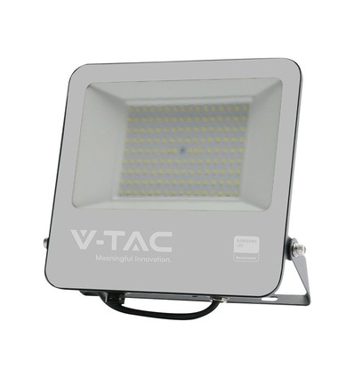 100W LED lyskaster, Samsung LED chip - 100lm/W, IP65, sort, kald hvit, utendørs