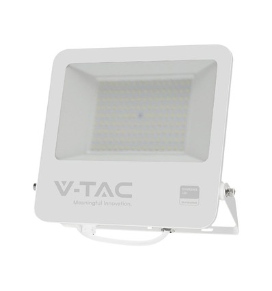 100W LED lyskaster med Samsung LED chip - 100lm/W, IP65, 6500K, sort kabinett, utendørs