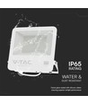 100W flomlys - Samsung, 1m kabel, 6500K, hvit, grå glass, arbeidslampe