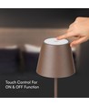 1,5W LED - Bordlampe, Touch, Dimbare, 3000K, IP54, Sand Cortenfarget Hus