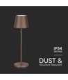 1,5W LED - Bordlampe, Touch, Dimbare, 3000K, IP54, Sand Cortenfarget Hus