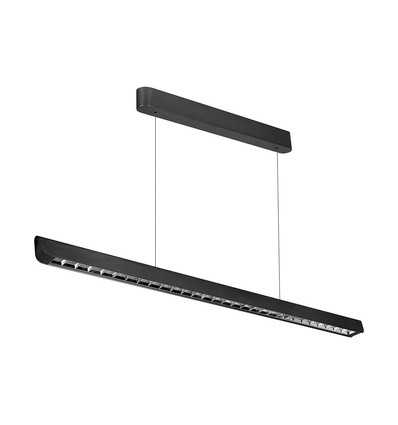 36W LED lineær hengelampe - Samsung-linse, type 3i1, svart