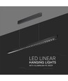 36W LED lineær hengelampe - Samsung-linse, type 3i1, svart