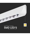 36W LED lineær hengelampe - Samsung-linse type 3I1, hvit